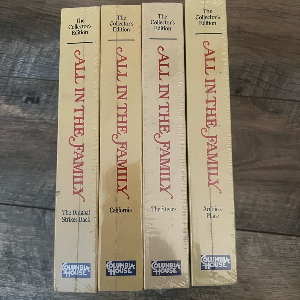 All In The Family VHS tape Set Of 4 Factory Sealed Comedy 1995 Archies Place